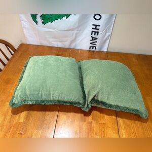 Sage green throw pillows